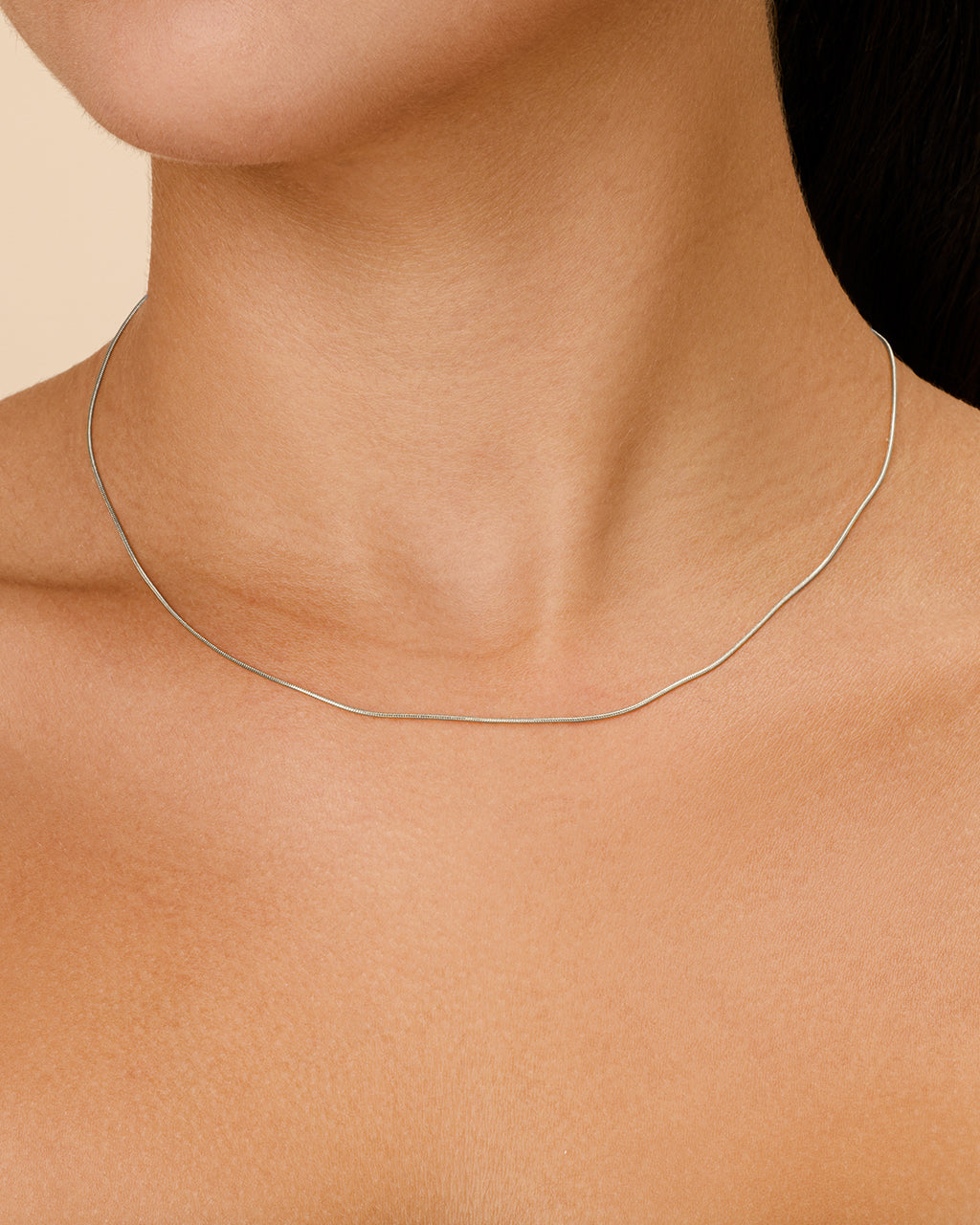 ネックレス・ペンダント TATIANA (Silver 925) Mild Heart Snake Chain Necklace NZ2116 ○TATIANA○ Silver 925 Mild Heart Snake Chain Necklace NZ211