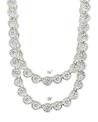 Helene Bezel CZ Tennis Necklace
