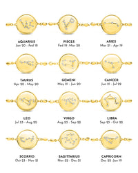 Sterling Silver CZ Constellation Disk Bolo Bracelet
