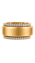 Smart Ring CZ Band Set of 2