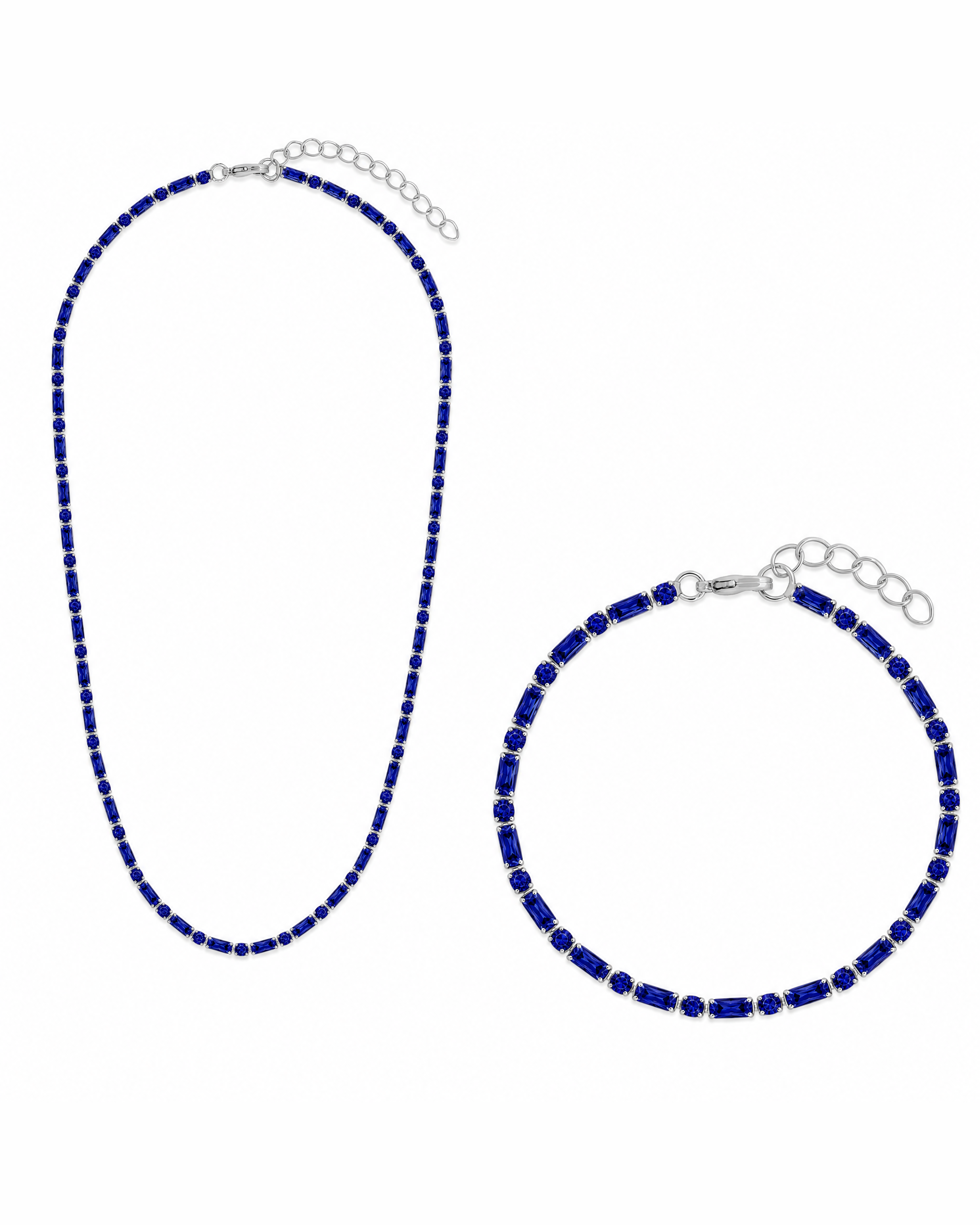 Georgia Sapphire CZ Tennis Bundle