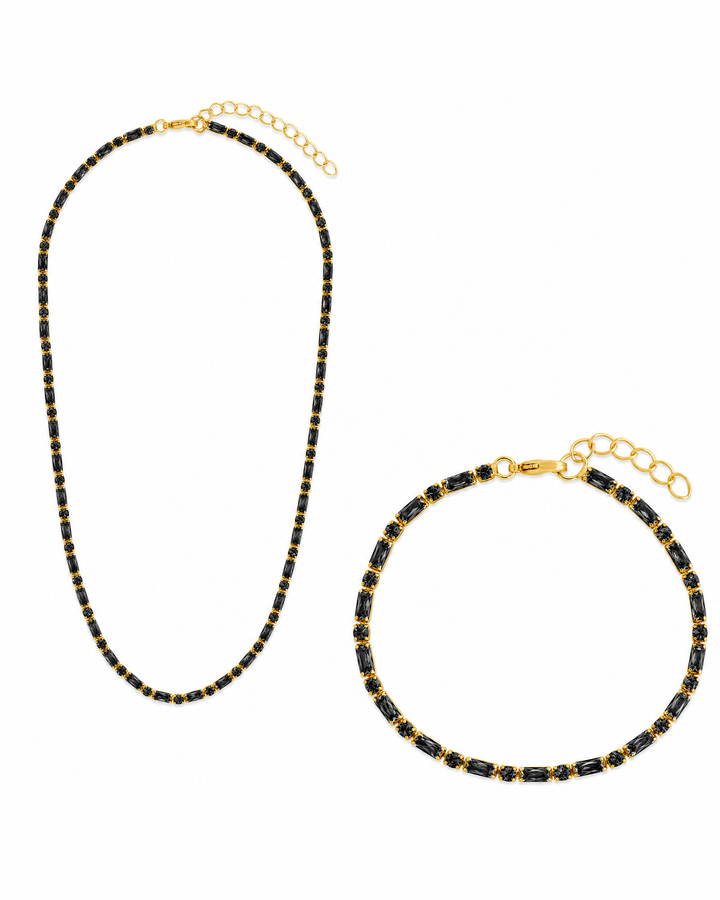 Georgia Black CZ Tennis Bundle