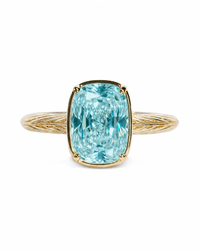 Aquamarine mini ring – gold