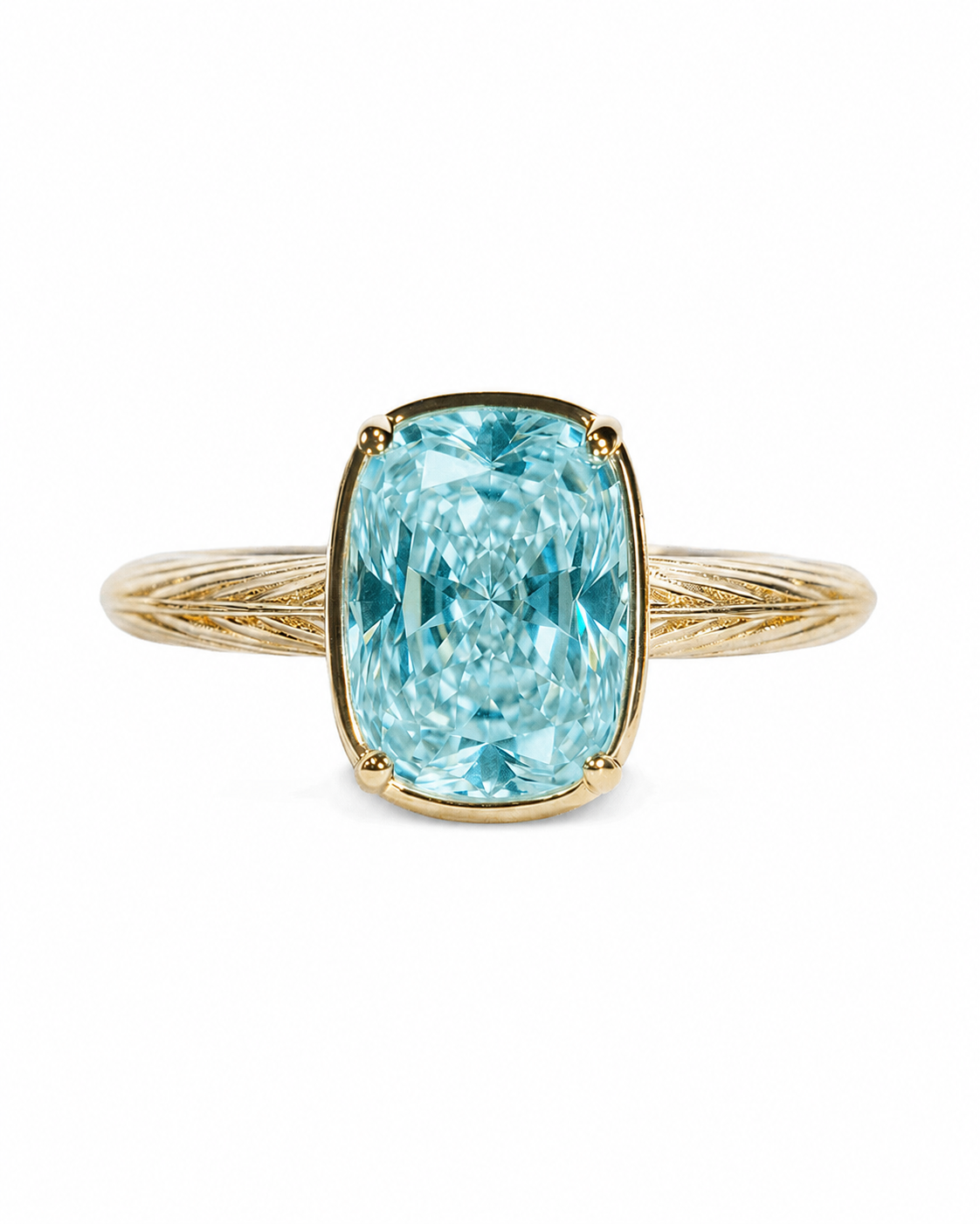 Aquamarine mini ring – gold