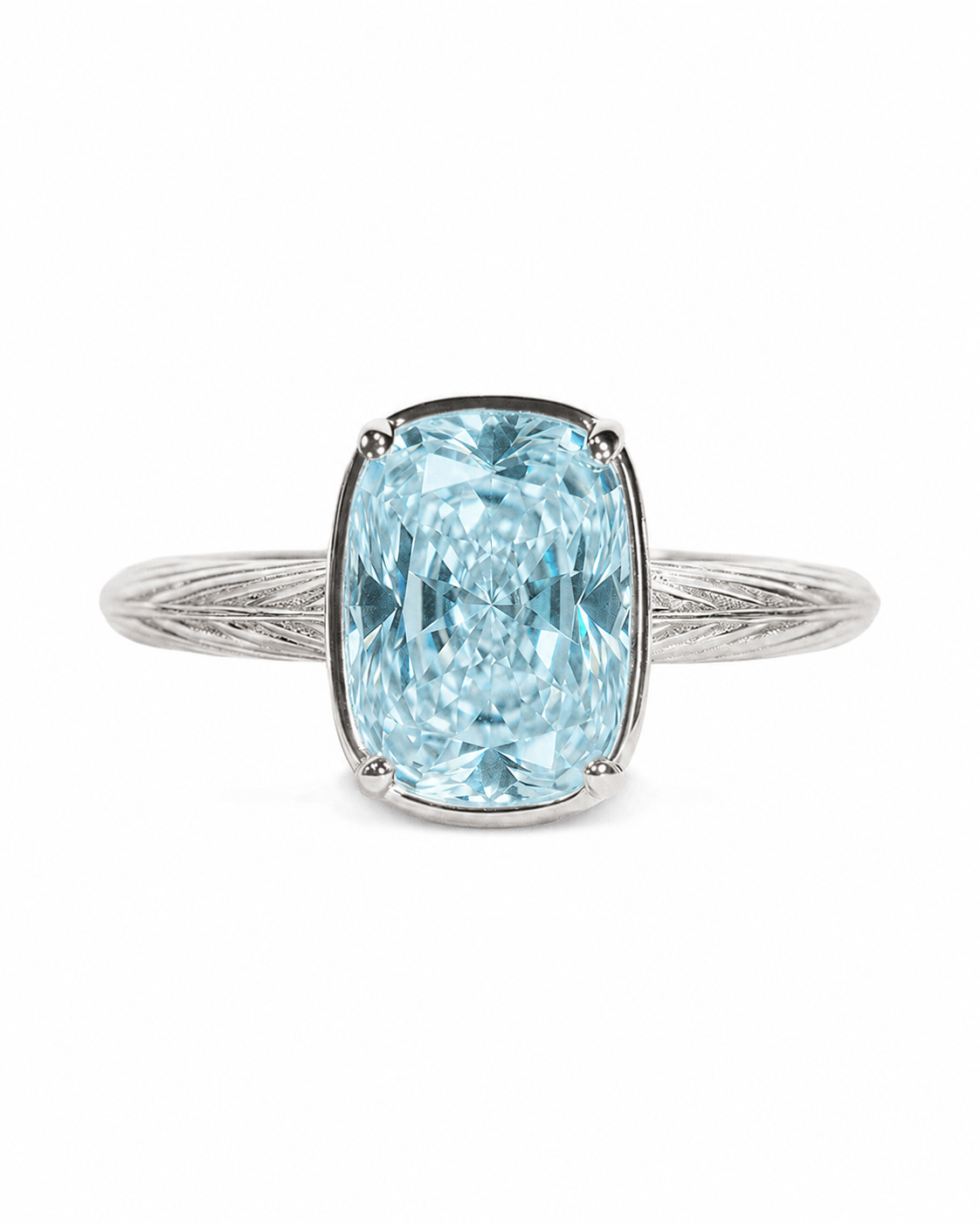 Aquamarine mini ring – silver