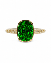 Emerald mini ring – gold