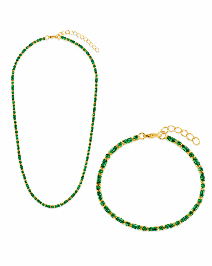 Georgia Emerald CZ Tennis Bundle