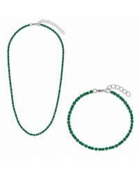 Georgia Emerald CZ Tennis Bundle