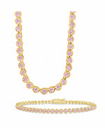 Helene Bezel Light Pink CZ Jewelry Bundle