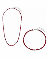 Georgia Garnet CZ Tennis Bundle