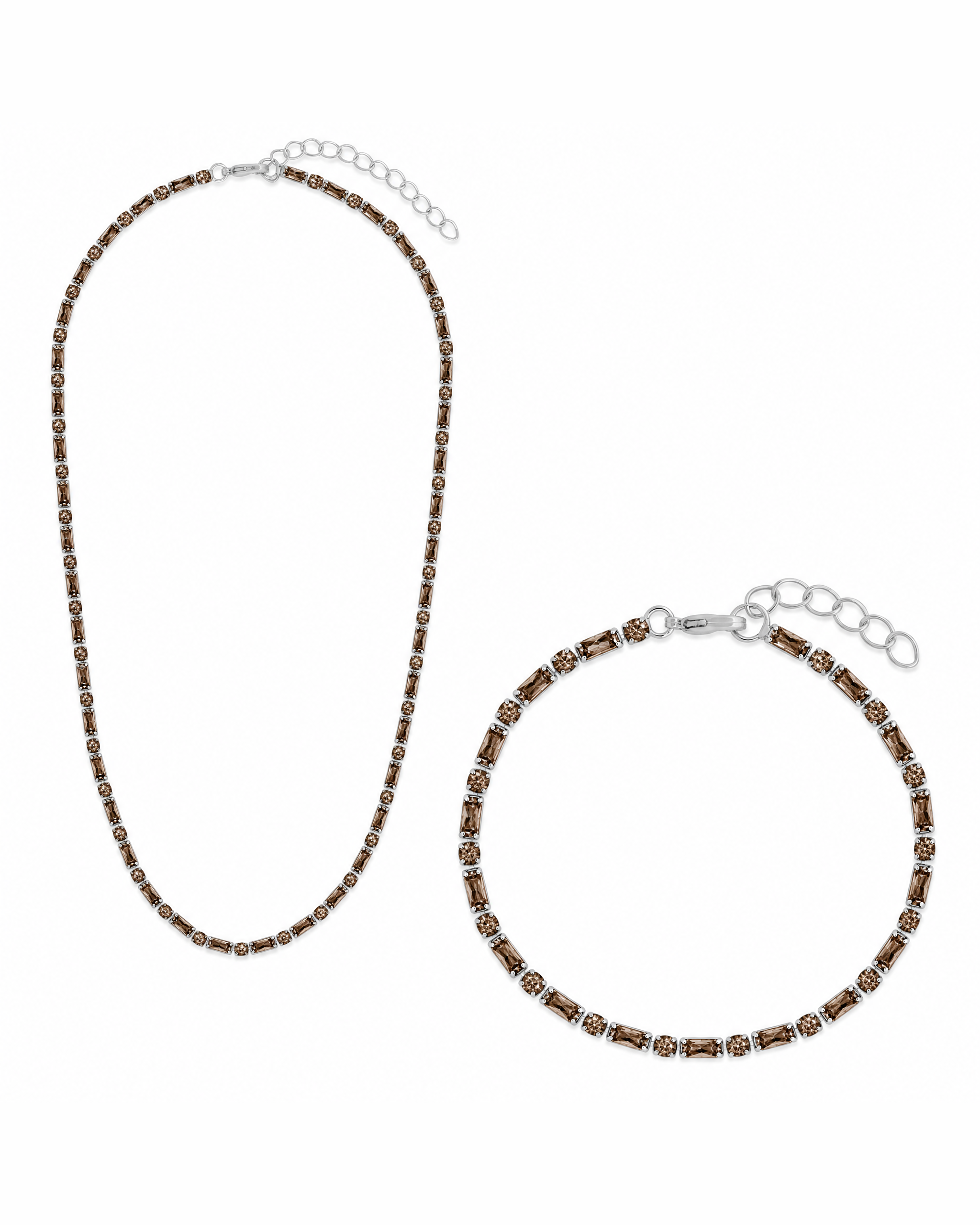 Georgia Chocolate CZ Tennis Bundle