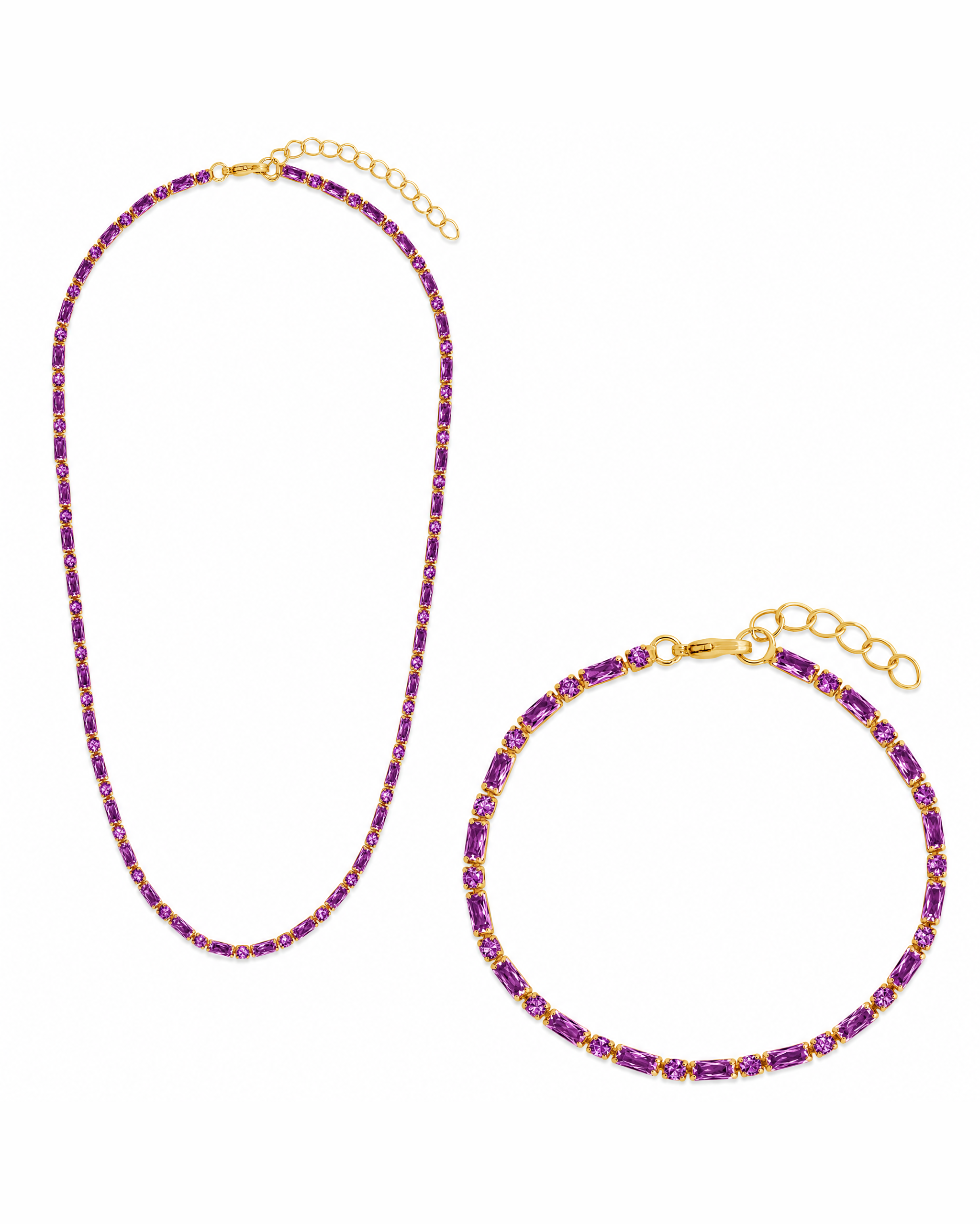 Georgia Amethyst CZ Tennis Bundle
