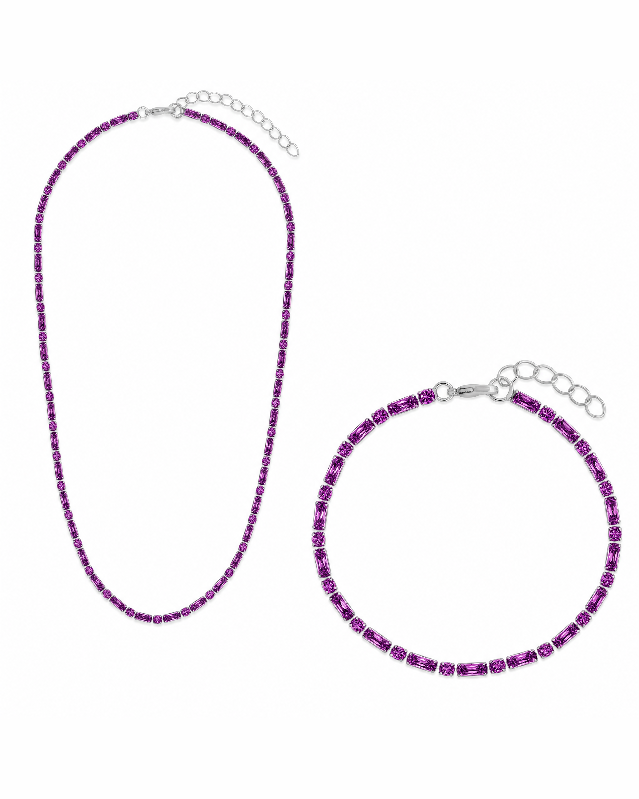 Georgia Amethyst CZ Tennis Bundle