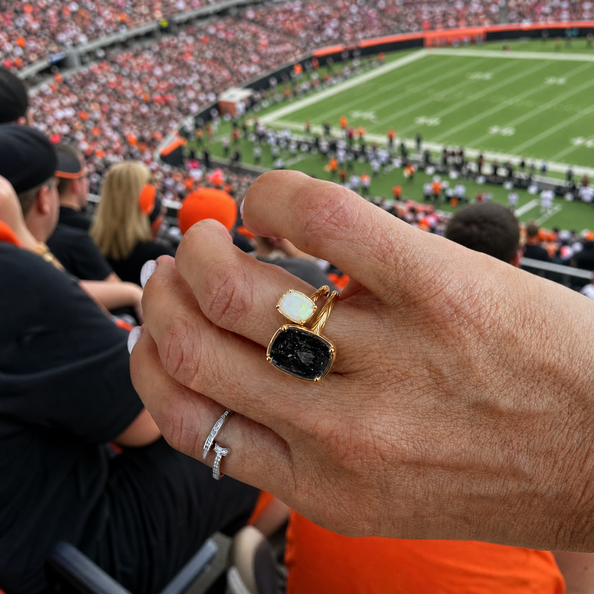 Cincinnati Game Day Ring Stack