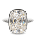 Sterling Silver Elongated Cushion Cocktail Ring - Sterling Forever