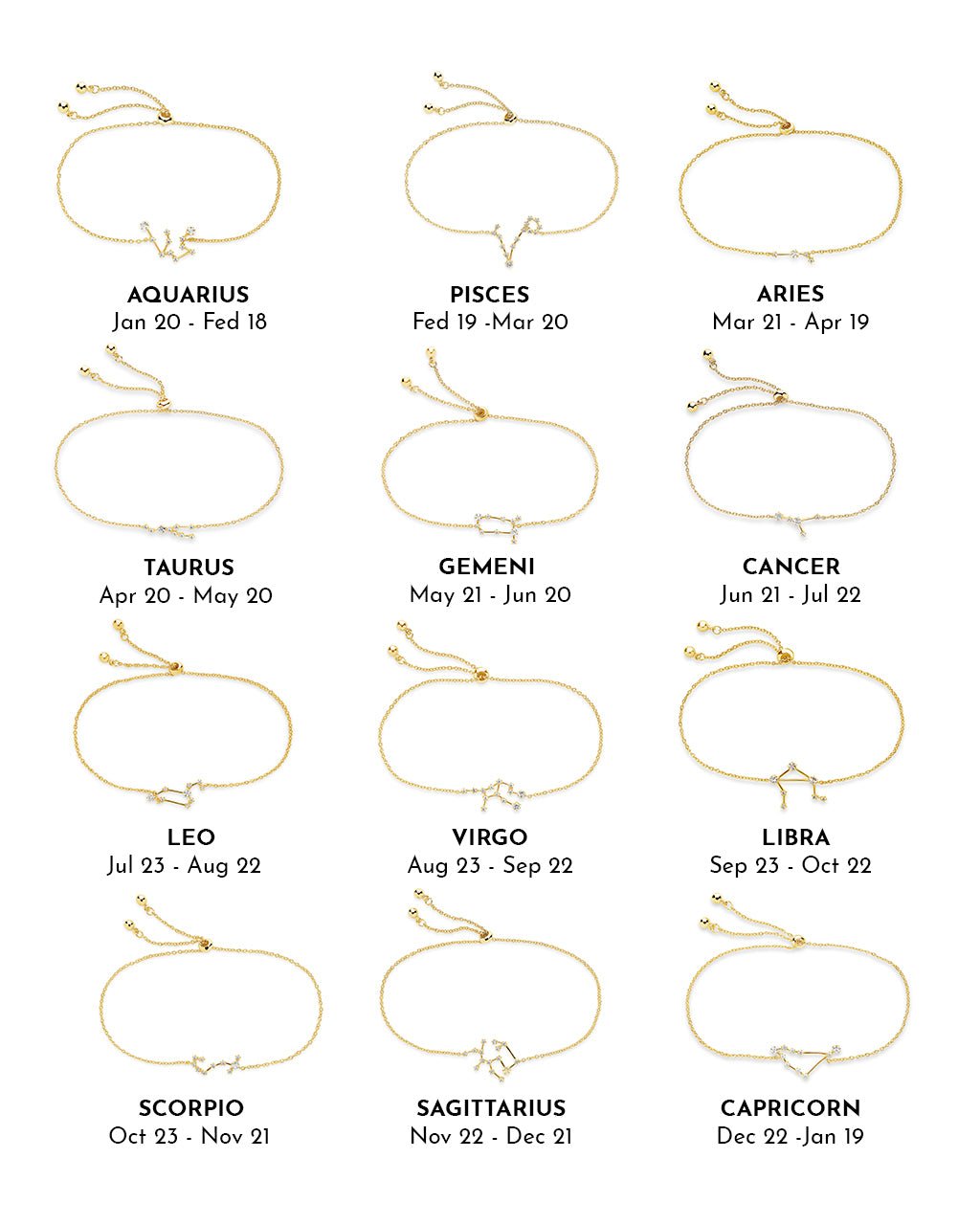 'When Stars Align' Constellation Necklace and Bracelet Set - Sterling Forever