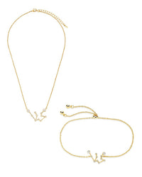 'When Stars Align' Constellation Necklace and Bracelet Set - Sterling Forever