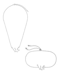 'When Stars Align' Constellation Necklace and Bracelet Set - Sterling Forever