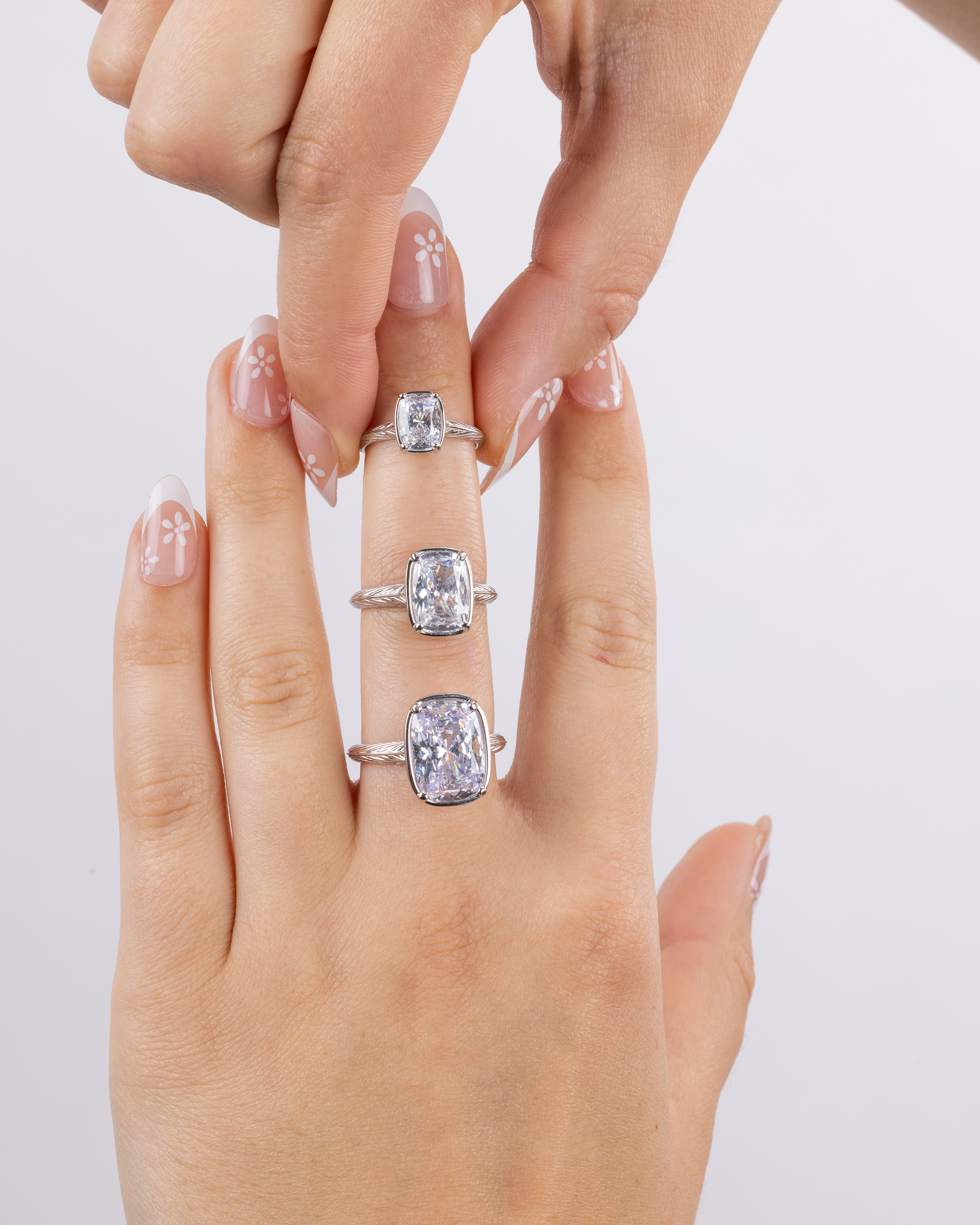 Sterling Silver Midi Elongated Cushion Ring (waitlist)