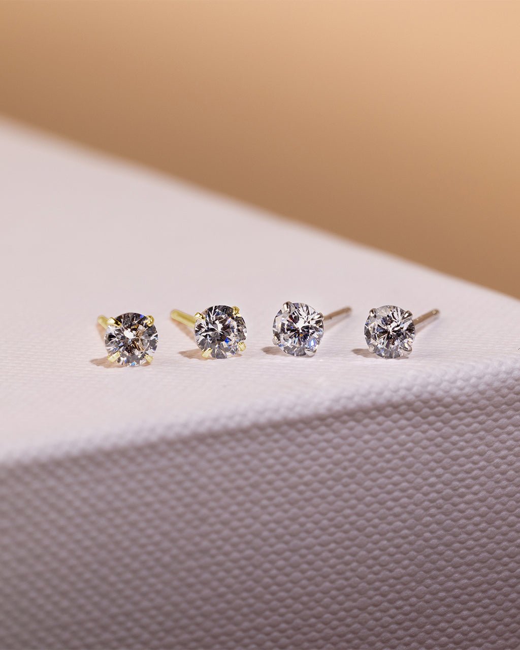 Sterling Silver 4mm CZ Stud Earrings - Sterling Forever