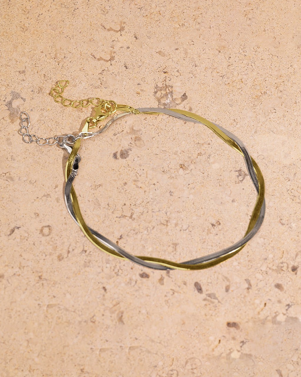 Sterling Silver Herringbone Chain Bracelet - Sterling Forever