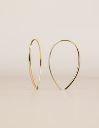 Delicate Threader Hoop Earrings