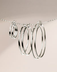 Sterling Silver Hoop Earrings
