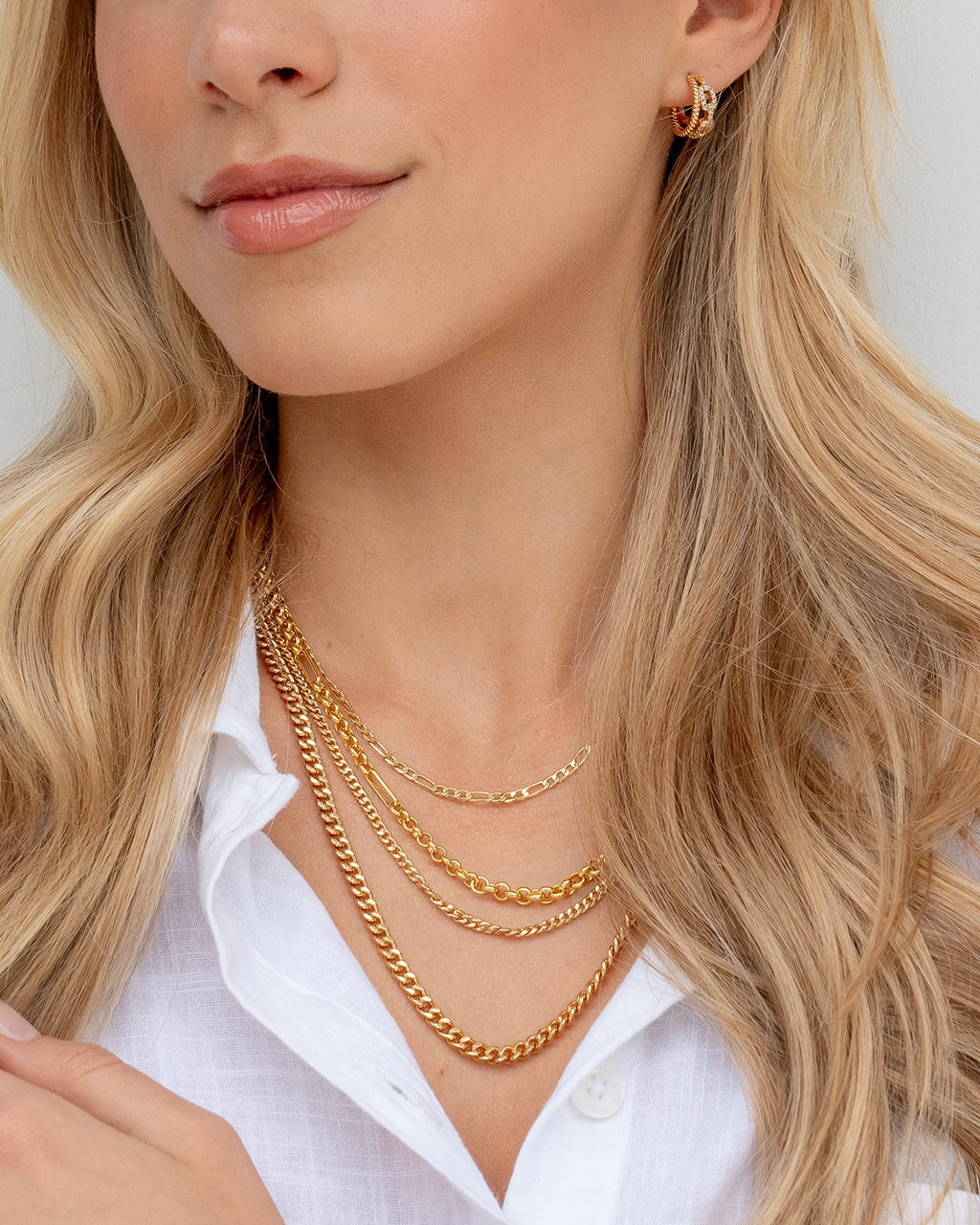 Everyday Layered Curb Chain Necklace Necklace Sterling Forever 