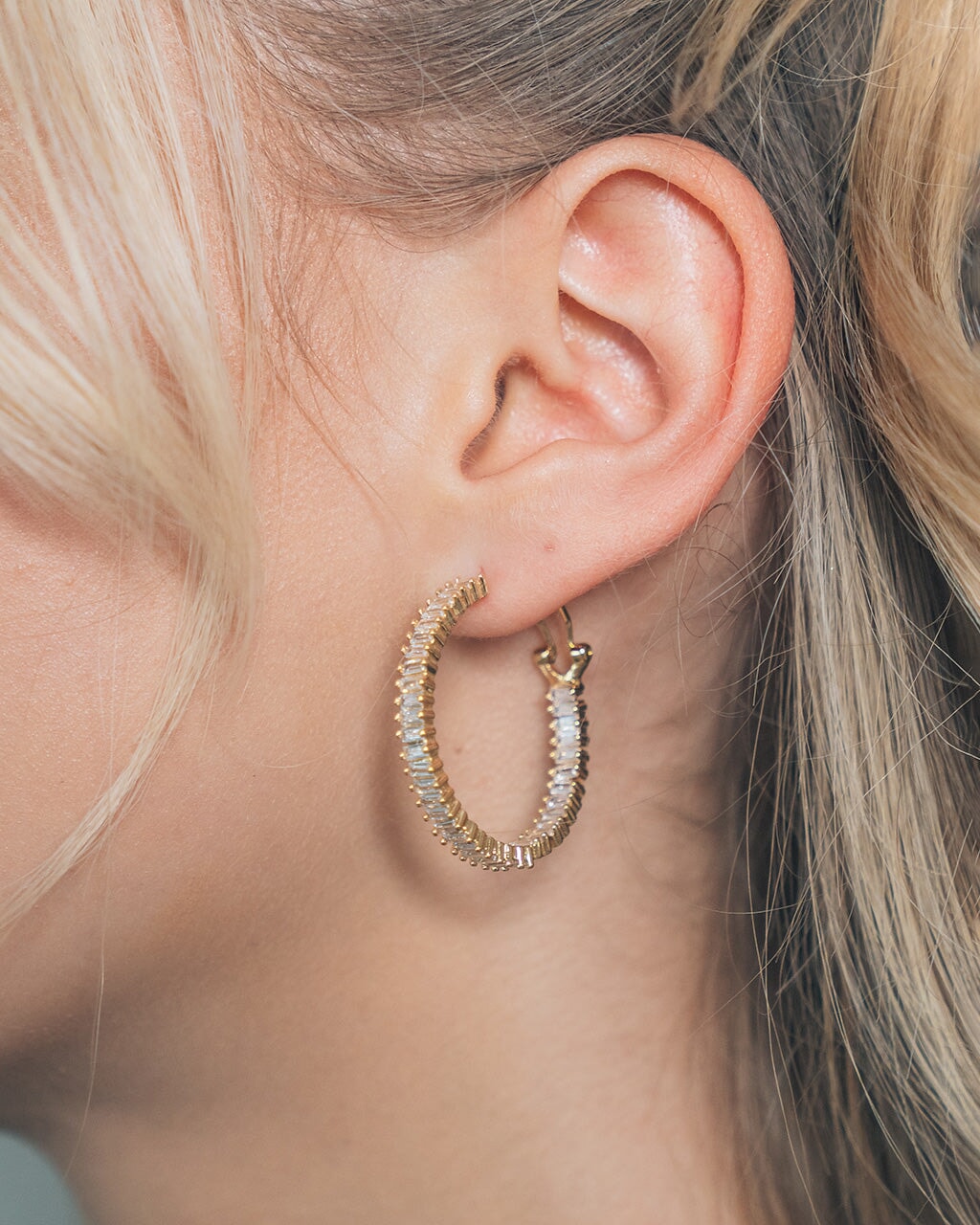 Mischa Statement Hoops Earring Sterling Forever 