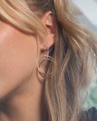 Claudie Interlocking Circle Dangle Earrings - Sterling Forever