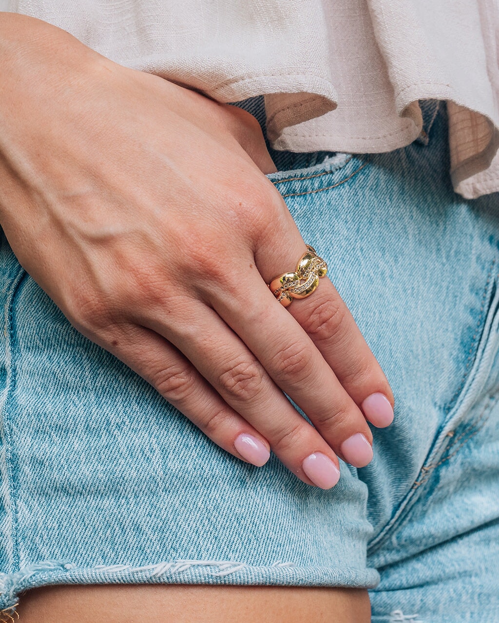 Regan Chain Ring Ring Sterling Forever 