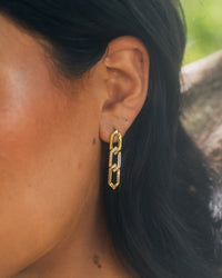 Kinslee Chain Drop Stud Earrings - Sterling Forever