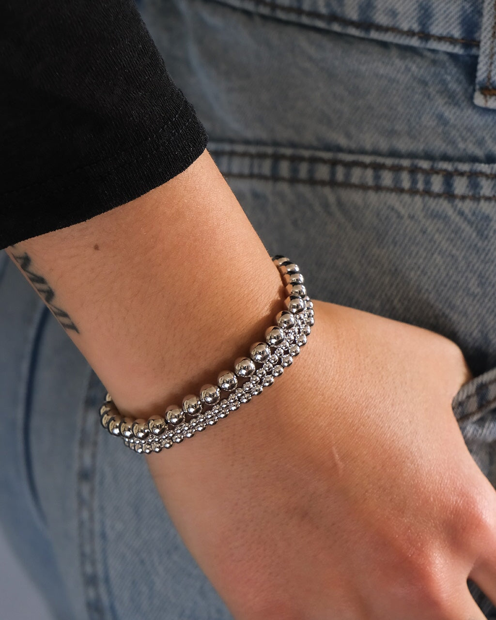 Beaded Stretch Bracelet Sets Bracelet Sterling Forever 
