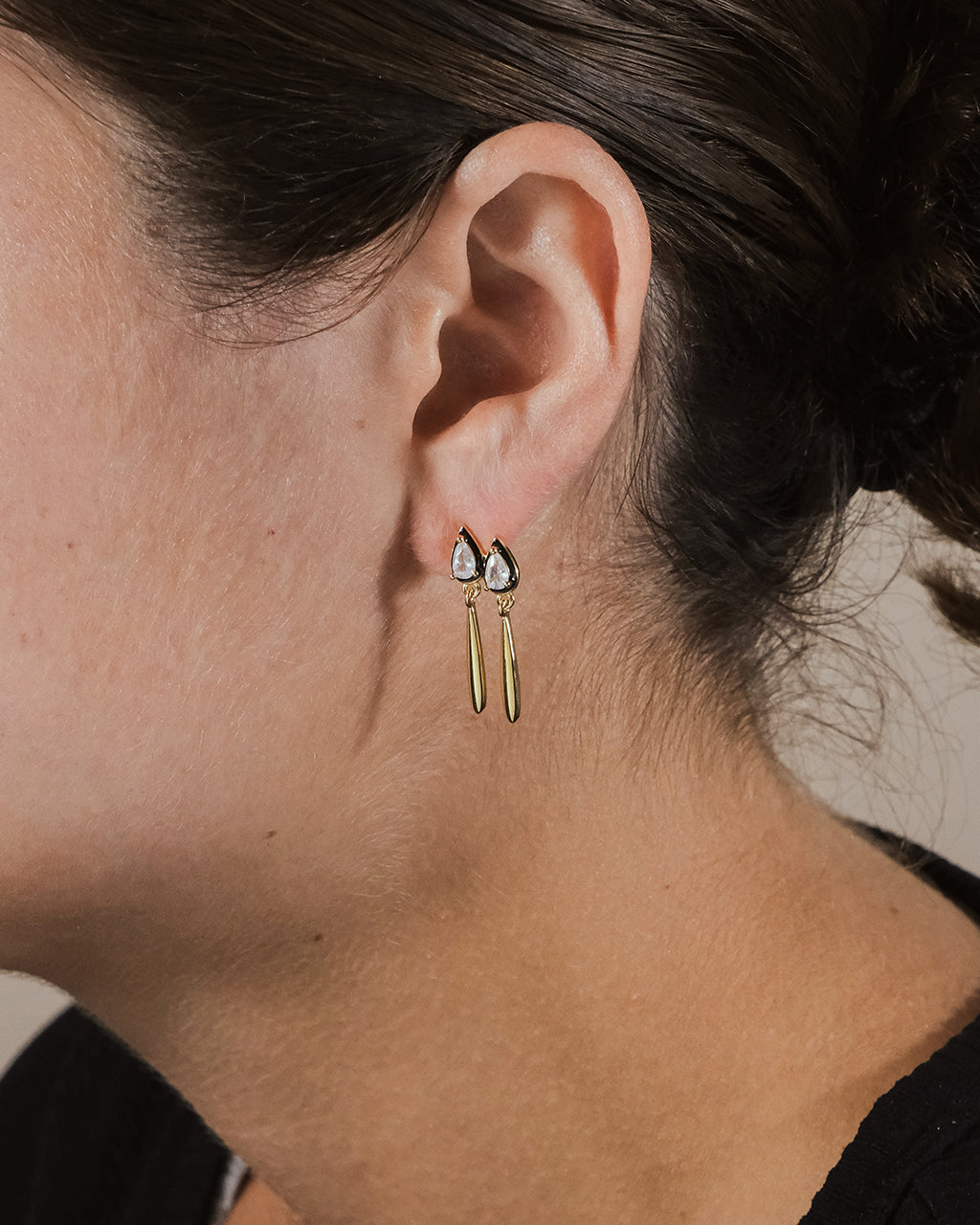 Nyx CZ & Enamel Dangle Earrings