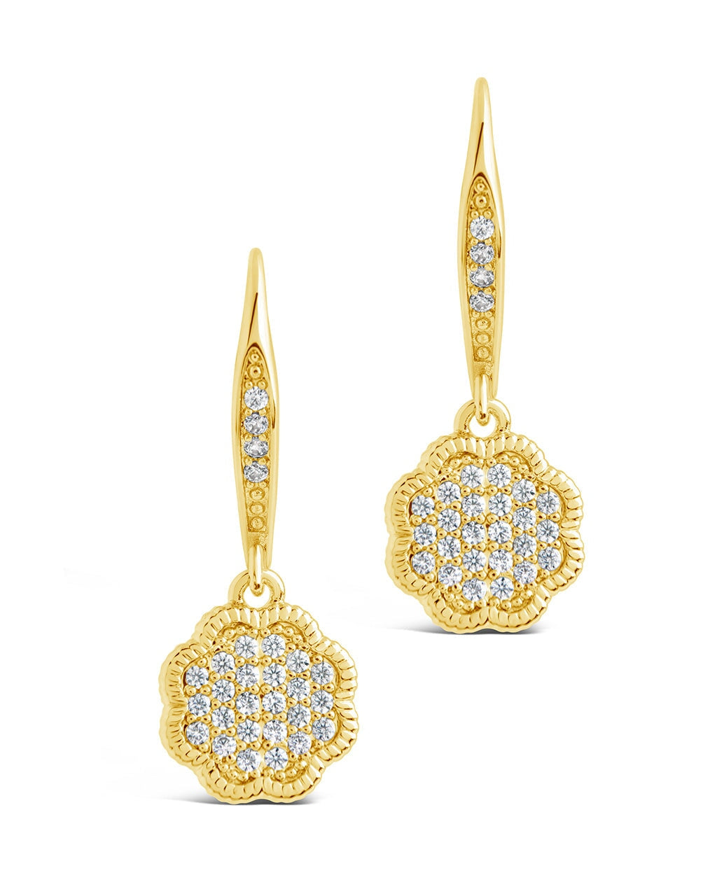 Rose Petal Short Drop Earrings Earring Sterling Forever 