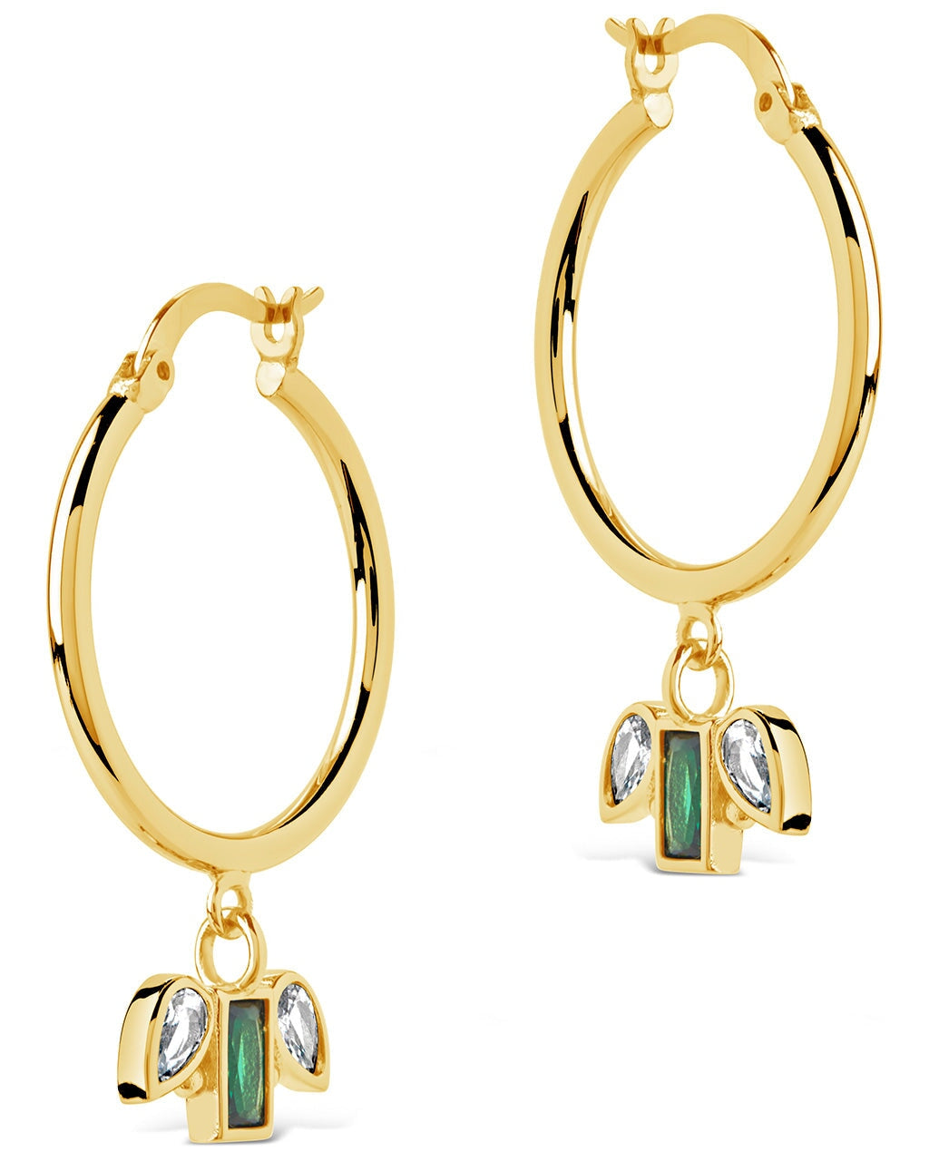 Darcy Hoops Earring Sterling Forever Gold 