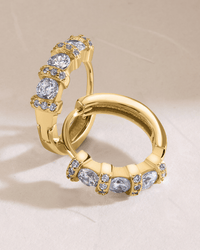Iskra CZ Micro Hoop Earrings - Sterling Forever