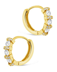 Iskra CZ Micro Hoop Earrings - Sterling Forever