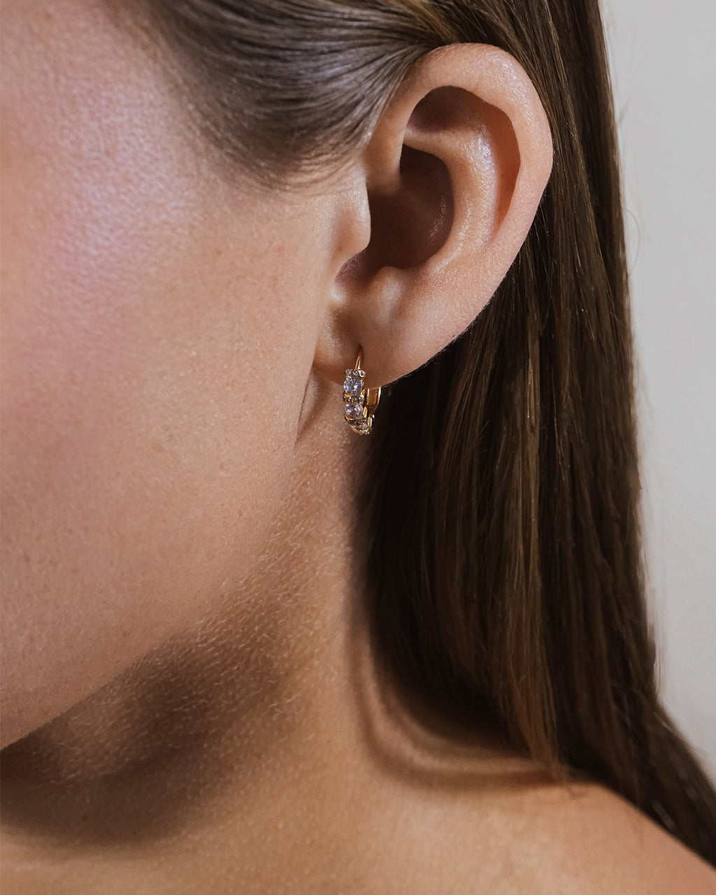 Iskra Cubic Zirconia Hoop Earrings – Sterling Forever