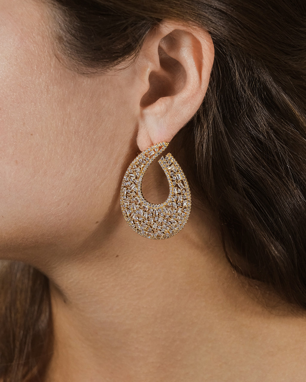 Paige CZ Statement Stud Earrings