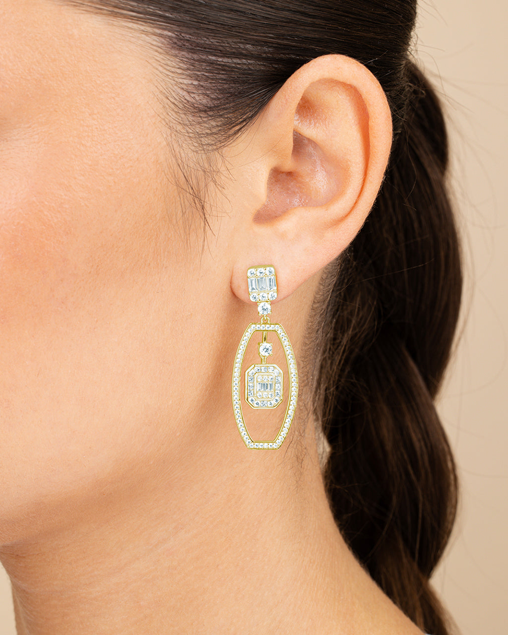 Kendall CZ Drop Earrings