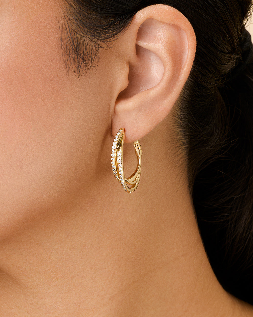 Kyle CZ Hoop Earrings