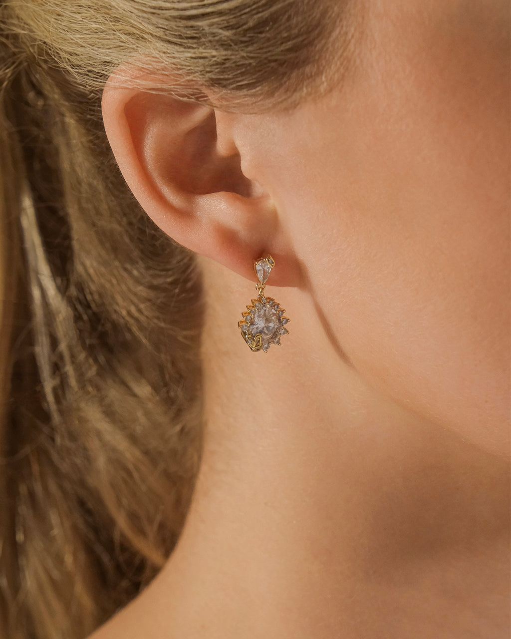 Sienna CZ Statement Stud Earrings