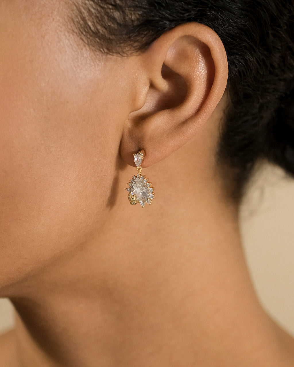 Sienna CZ Statement Stud Earrings