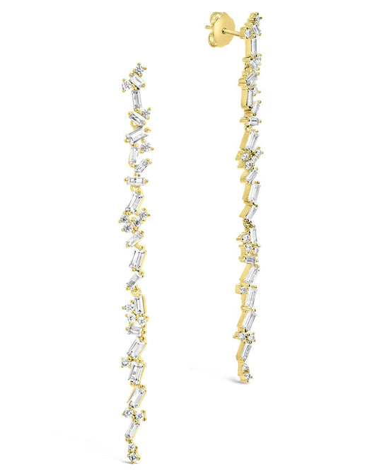 Connie Drops Studs Earring Sterling Forever Gold 