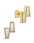 Colsie Tapered CZ Stud Earrings - Sterling Forever