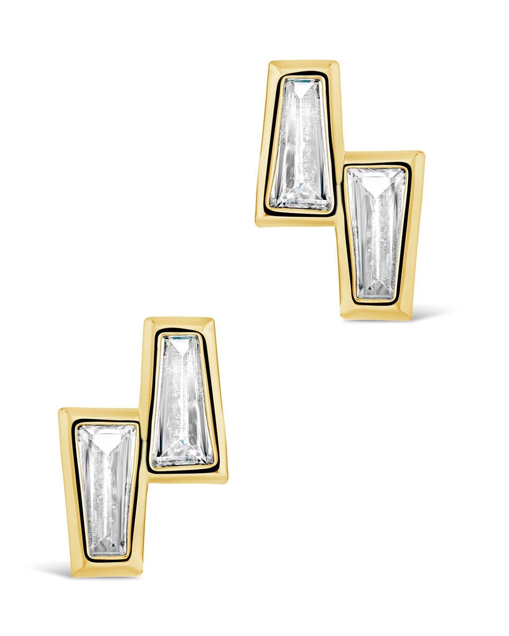 Colsie Tapered CZ Stud Earrings - Sterling Forever