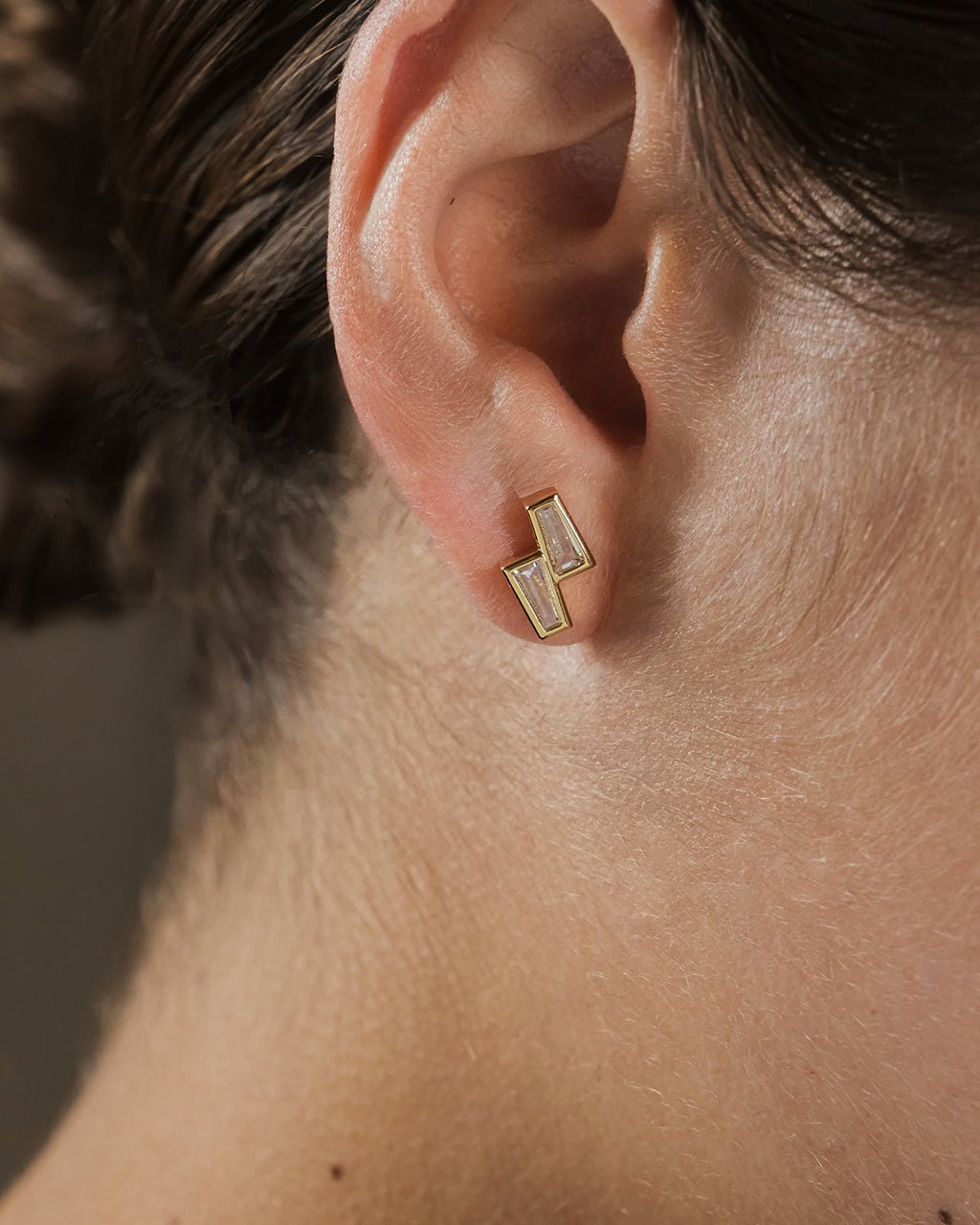 Colsie Tapered CZ Stud Earrings - Sterling Forever