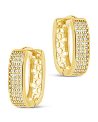 Renee CZ Huggie Hoop Earrings - Sterling Forever