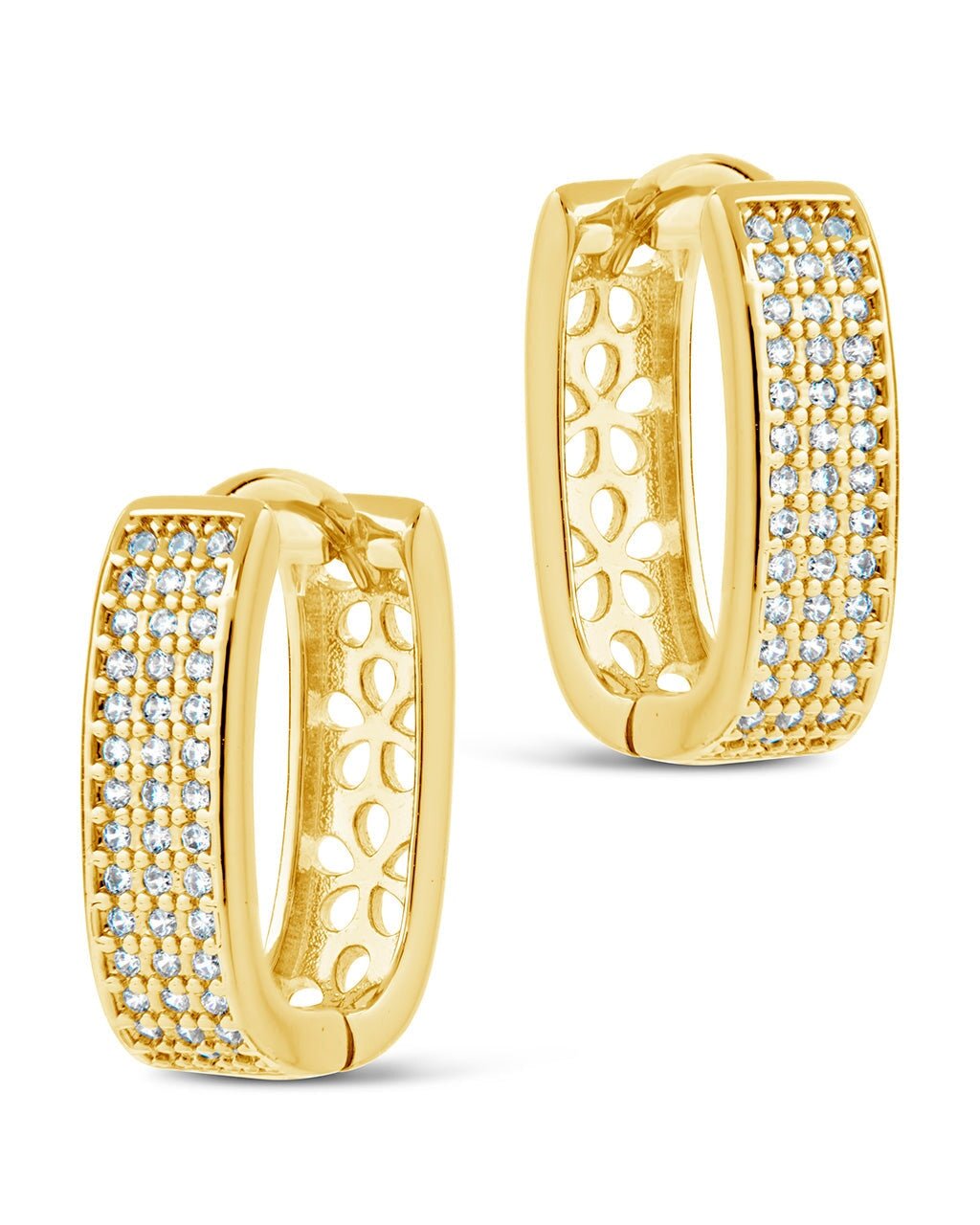 Renee CZ Huggie Hoop Earrings - Sterling Forever